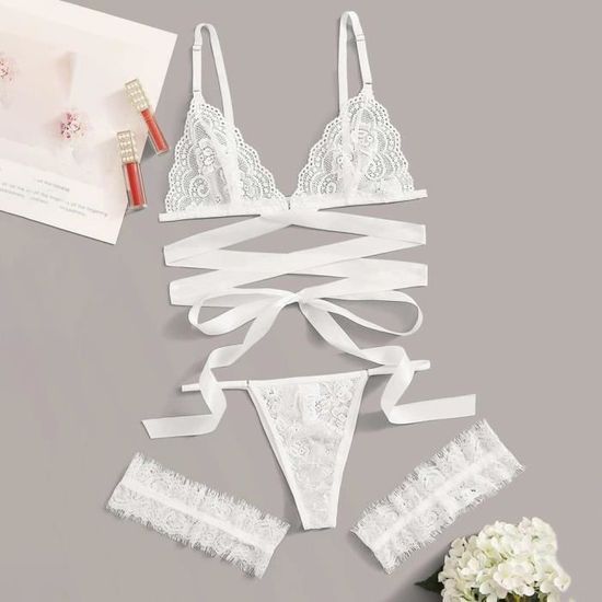 Ensemble Valège Eclipse - Brassière & Tanga Bleu Taille L - Neuf Avec Étiquettes
