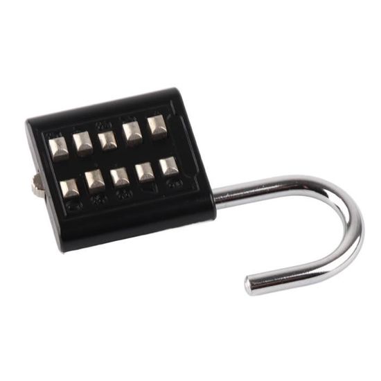 Serrure à Combinaison 10 Chiffres - Lot De 3 - Boutons Poussoirs 5 Positions - Vert - Marque Uxcell