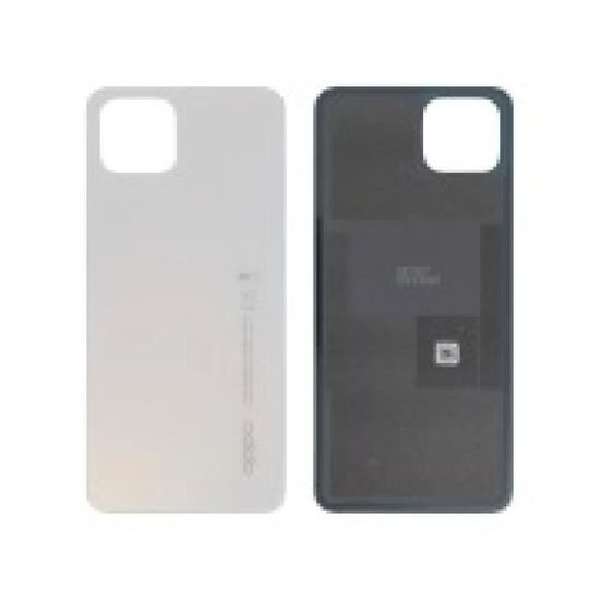 Vitre Arrière + Adhésif Blanc Pour Oppo Reno4 Z 5G (CPH2065) - Neuf