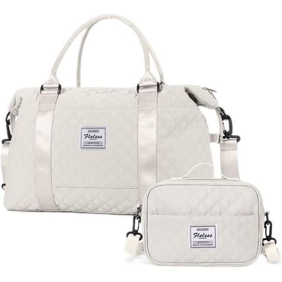 Grand Sac De Voyage Léger En Nylon – Motif Losange, Pour Sport, Gym Ou Week-end