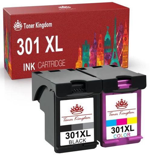 Cartouche D'encre Compatible HP 301 XL – Tricolore – Neuve (emballage Ouvert)