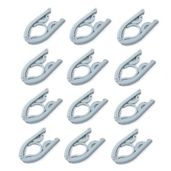 Cintres De Voyage Pliables NICEDACK - Lot De 12, Noir - Légers, Résistants Pour Voyages, Maison, Extérieur