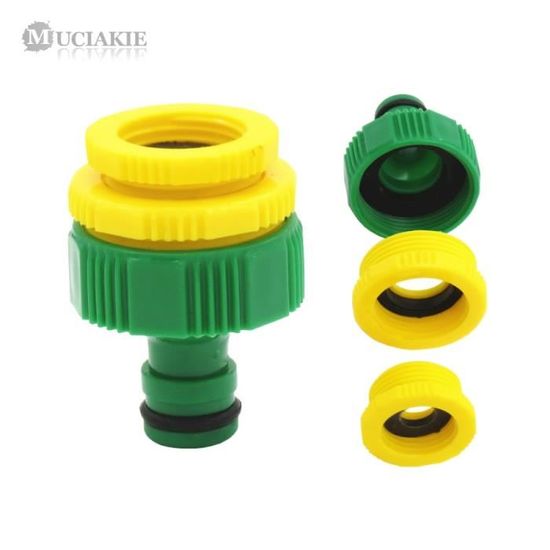 Adaptateur Multifonction Robinet Jardin - 3 Fonctions Douchette, Jet Et Raccord Tuyau