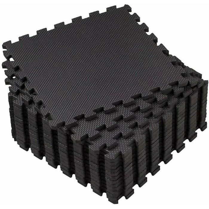 18 Tapis de GYM,Tapis de sol pour le sport,Tapis de protection,Tapis de jeu en mousse,appareils de fitness,18 tapis puzzle,30 x 30cm