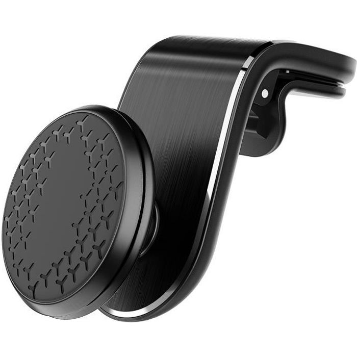 Jetcco Support Téléphone Voiture Magnétique Support Portable Voiture Rotation 360° Porte Smartphone Voiture Adhésif Noir