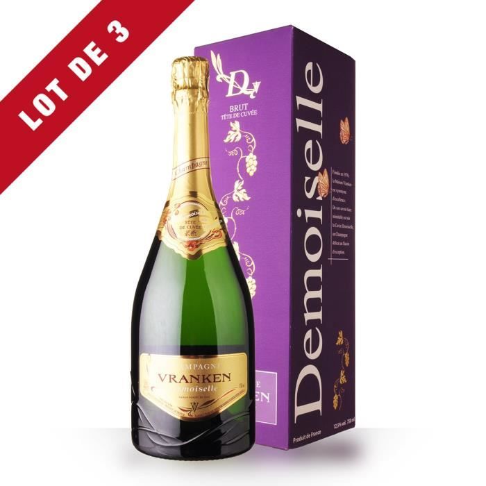 3x Demoiselles Tête de Cuvée Brut - Etui - 3x75cl - Champagne