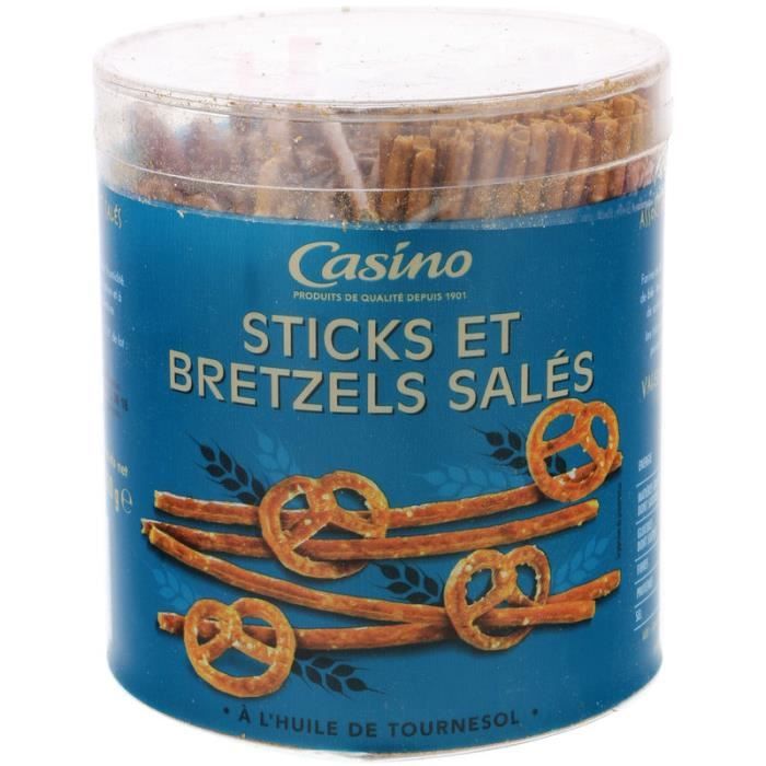 CASINO Biscuit Tubo Stick Bretels Salés - 300G