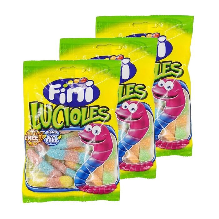 Fini - Lot 3x Bonbons lucioles acides - Sachet 90g