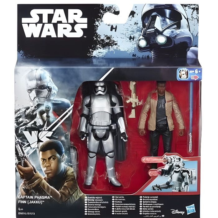 Coffret de 2 figurines Star Wars Rebels : Captain Phasma et Finn 9,5 cm - Mission dans lespace