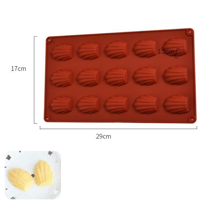 Moule bricolage à gâteaux en Silicone antiadhésifs Biscuits de Madeleine doughous moule à gâteaux en gelée de - Type Madeleine #A