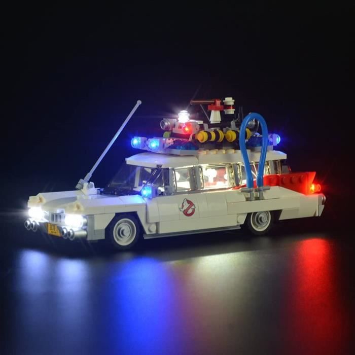GEAMENT Jeu De Lumieres pour Ghostbusters ecto 1 Modele en Blocs De Construction - Kit D'eclairage LED Compatible avec Lego 2