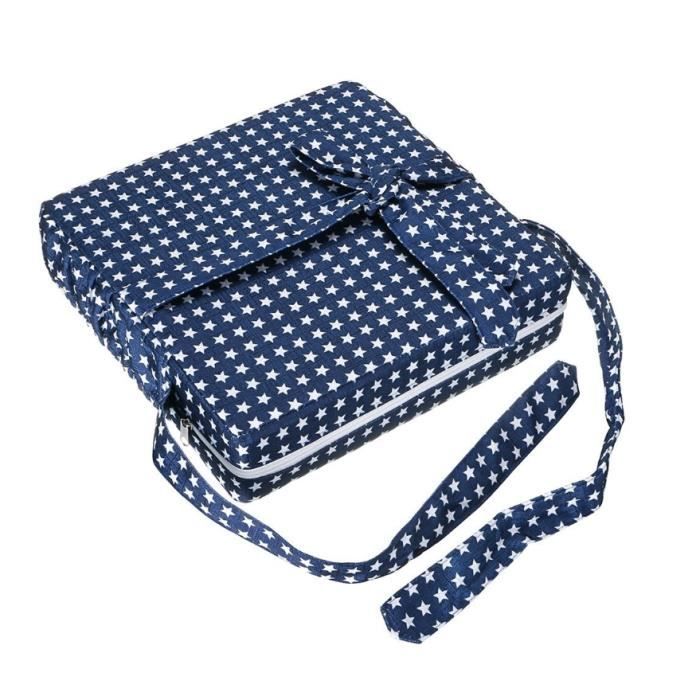 32m * 32cm * 8cm Coussin d'appoint pour Chaise de Salle à Manger Enfant (Bleu)