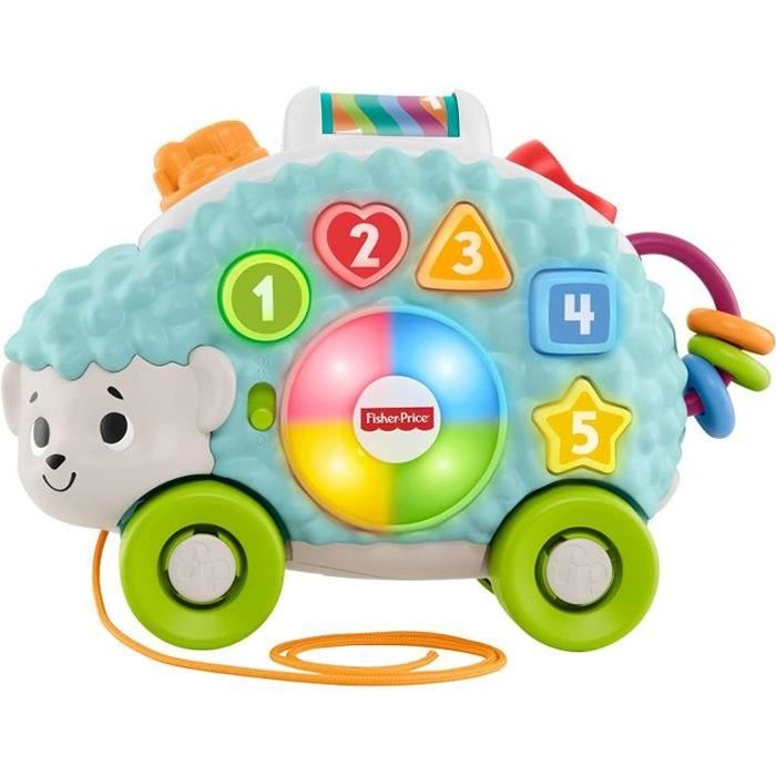 Jouets musicaux Fisher-Price Linkimals Louison le Hérisson, jouet bébé interactif d'apprentissage, sons et lumières, ver 176463