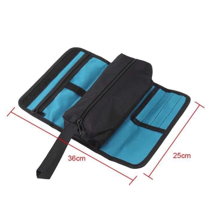 Électricien pliant Support de rangement pour outils Petit sac à roulettes Pochette pour outils à roulettes Kit de réparation