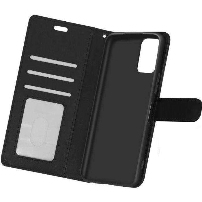 Étui Xiaomi Redmi Note 10 Pro Vintage Porte-carte Fonction Support noir Noir