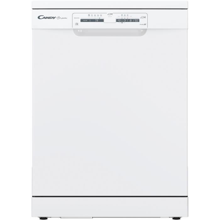Lave-vaisselle pose libre CANDY CLVS1L540PW47E - 15 couverts - L60 cm - 45 dB – Connecté Wi-Fi + Bluetooth - Blanc