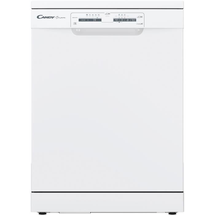 Lave-vaisselle pose libre CANDY CLVS1L540PW47E - 15 couverts - L60 cm - 45 dB – Connecté - Blanc
