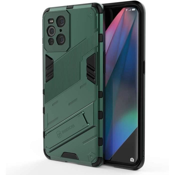 Coque Oppo Find X3 Pro, Double Couche Renforcée Défense TPU Silicone Antichoc Armure Protection , avec InvVert