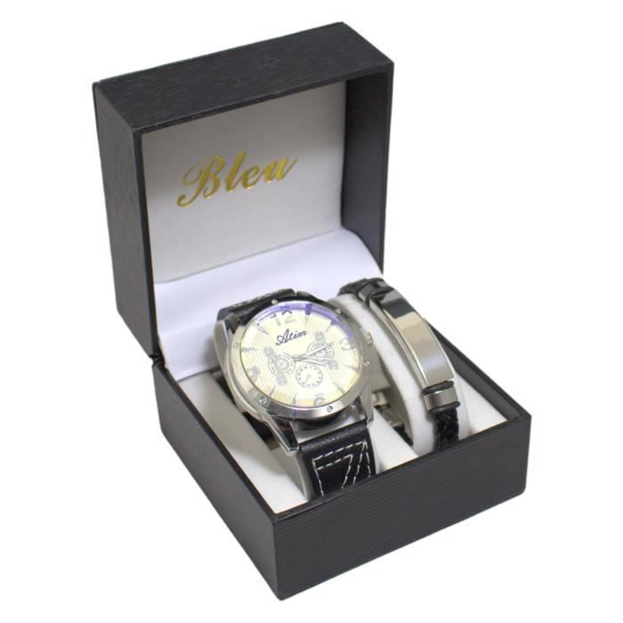 MONTRE HOMME GROS CADRAN BLACK EDITION ONLY THE BRAVE