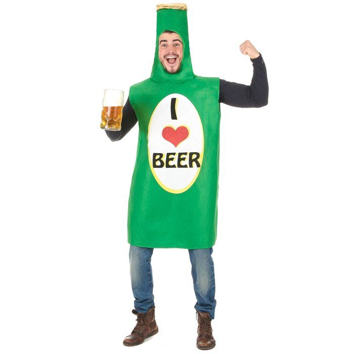 Déguisement bouteille de bière adulte