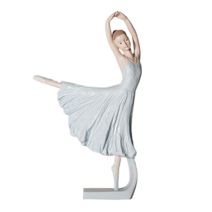 Résine Élégant Figurine Vivid Charme Ballet Danseur Statue Étagère de Bureau Table Ornement de Collection Accueil Bureau ré