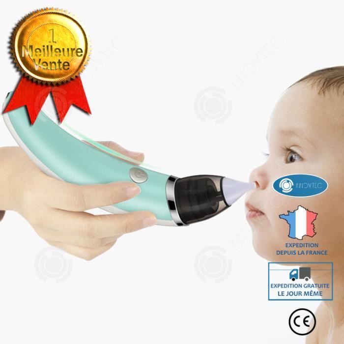 I® Mouche Bébé Électrique, Cleaner Safe & Fast Aspirateur nasal électrique，Convient aux bébés， Reniflement，Nouveau-né