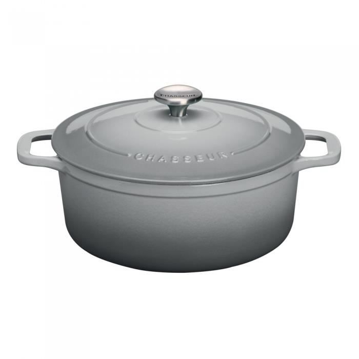 Cocotte ronde chasseur 28 cm gris - Invicta Gris