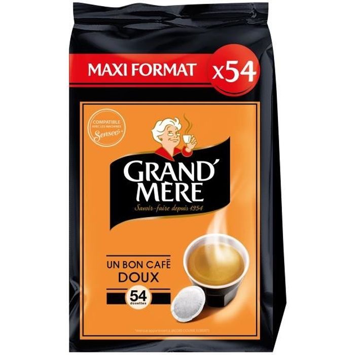 Grand-mère Doux café en dosettes x54 -356g