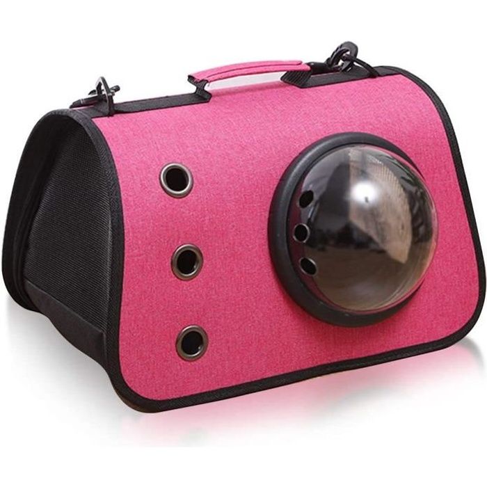 Leytn® Sac de Transport Chat Respirant Pliable 40*25*30 Panier de transport chat avec Bandoulière - Rose