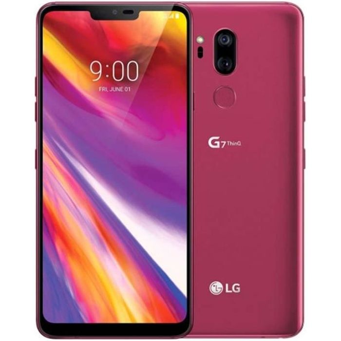 Pour Lg G7 Thinq G710n 4+64go Rouge - Reconditionné Smartphone - Excellent état