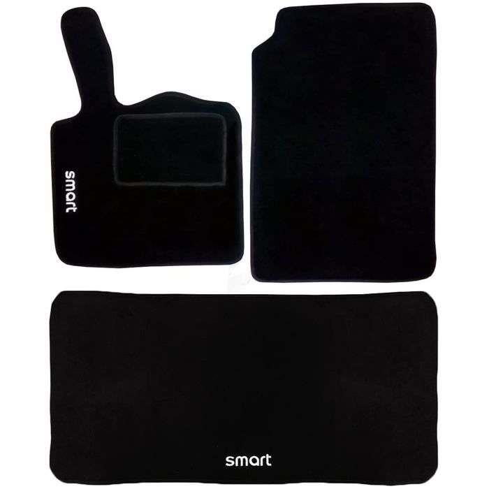 Tapis de voiture et coffre en tapis logo pour Smart 2a série w451