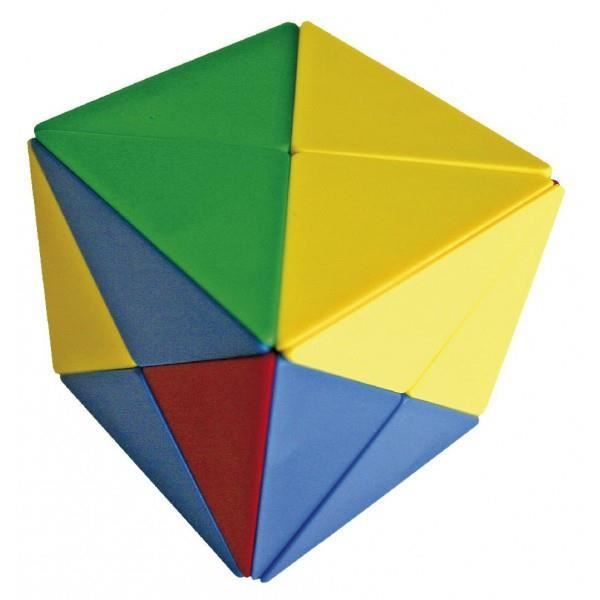 Blocs magnétiques - Cube tangram - 80mm x 80mm x 80mm