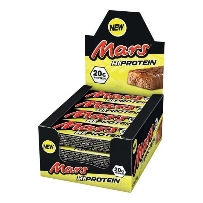 Barres protéinées Mars Hi-Protein - Chocolate Caramel Boite de 12