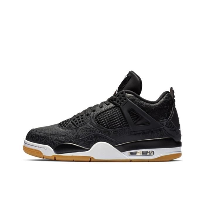 Basket Air-Jordan 4 Retro Noir