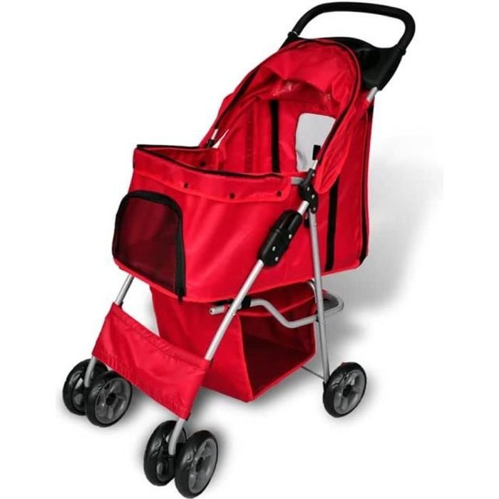 Poussette pour chien chat animaux chariot pet stroller poussette buggy chariot