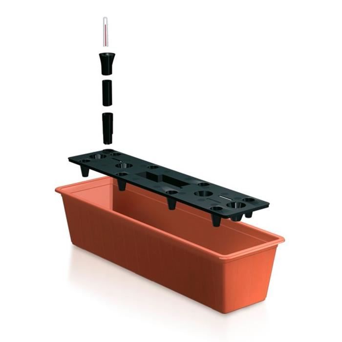 Jardinière balcon Prosperplast 11 L Terracotta avec irrigation 60 x 18 x 14 cm