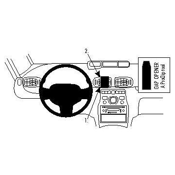 Fixation voiture Brodit Proclip Citroen C3 Picasso