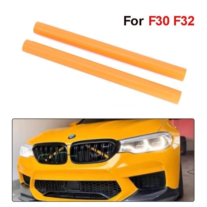 Orange for F30 F32 -Bandes de garniture de calandre de Style Sport, 2 pièces, autocollants de décoration de voiture pour BMW F10 f11