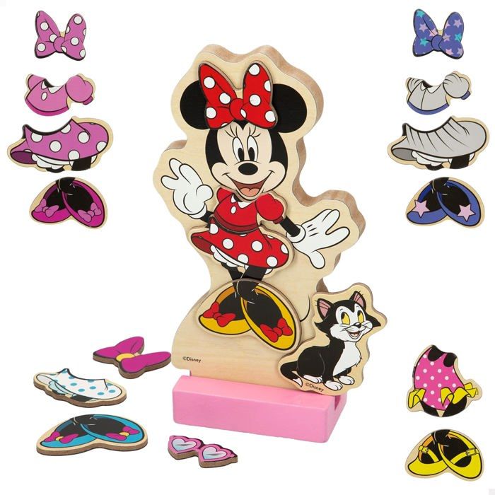 Puzzle - COLORBABY - 48727 - Bois - 22 x 30 cm - Thème Disney - Pour Fille
