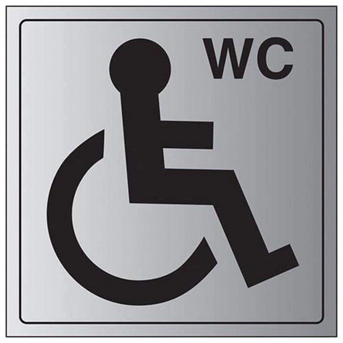 VSafety Brandschutzschild „General Fire Action“ – 150x200 Mm, Gebürstetes Aluminium, Selbstklebend