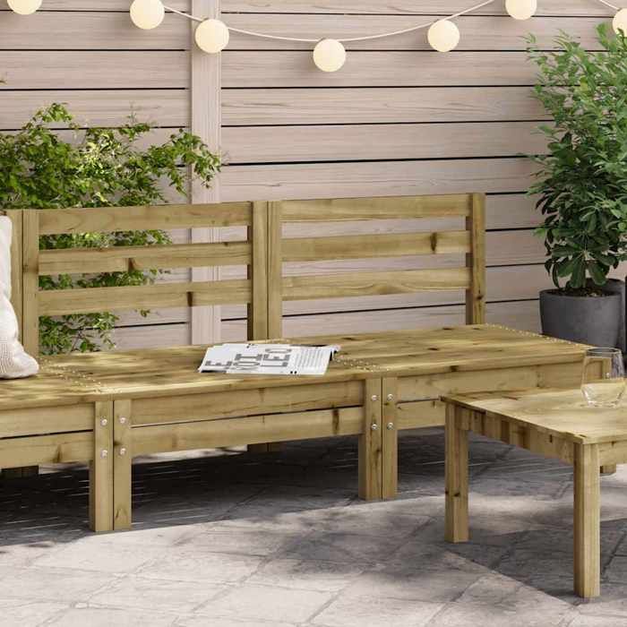 vidaXL Canapés jardin 2 pcs Bois pin imprégné - vue 3