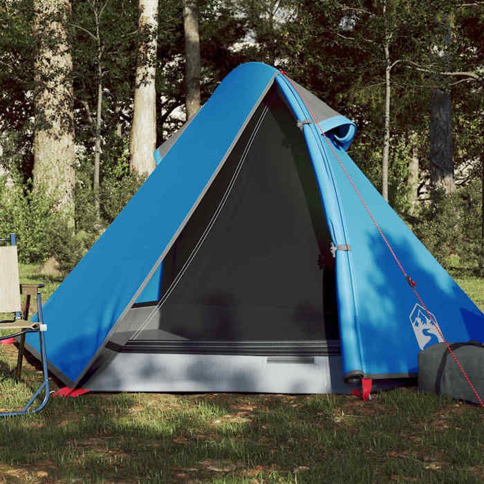 vidaXL Tente de Camping 2 Personnes Tente dOmbrage avec Sac de Transport Auvent Portable avec Parois Latérales pour 94320