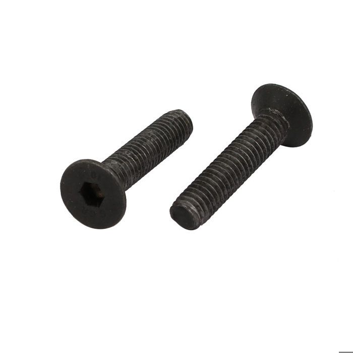 50 Stuks M4x20 Mm Verzinkte Zeskantbouten – Verzonken Platte Kop – 10.9 Koolstofstaal – Zwart – Voor Algemeen Gebruik