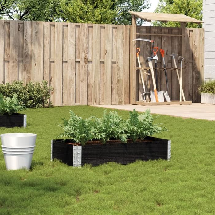 vidaXL Jardinière 100x50 Bois de pin