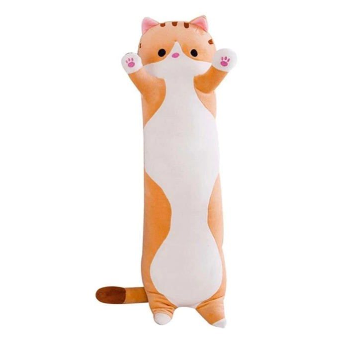 Meilleurs prix pour Oreiller en peluche pour chat long oreiller pour le corps en peluche pour chat oreiller de couchage à long jet oreiller en pelu6