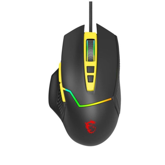 Souris Gaming MSI Clutch GM20 V2 Couleur noir jaune 6200dpi 112g Reconditionné - MSI reconditionné disponible sur Cdiscount Seconde Vie