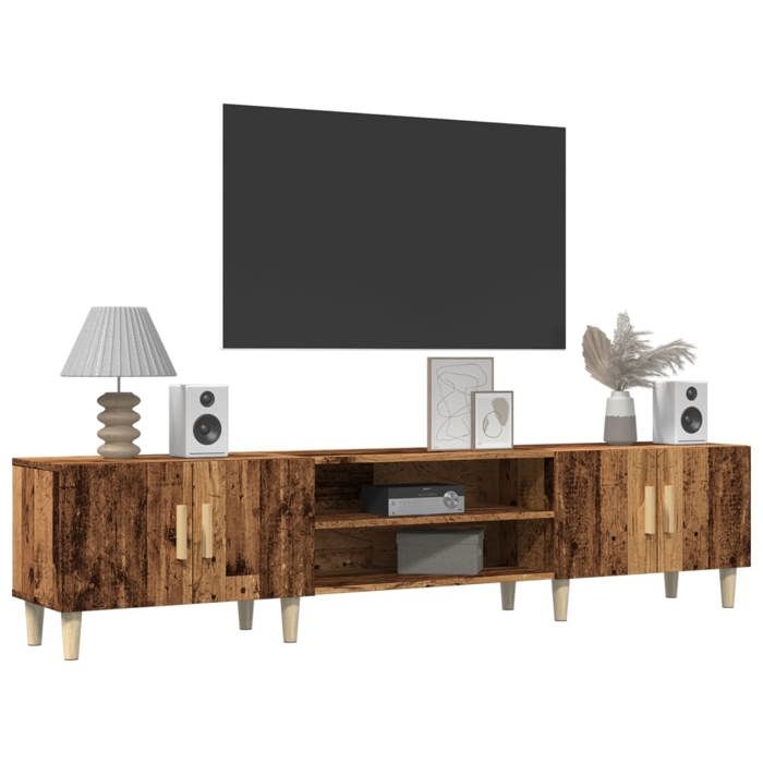 Meuble TV/Hi-Fi - mango - vieux bois 180x315x40 cm - bois dingénierie M1148