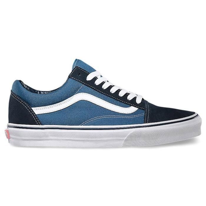 Vans Sneakers - Vans - Old Skool - Cuir - Bleu - Plat