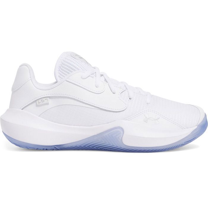 Under Armour Lockdown 7 - Chaussures de basketball indoor mesh blanc maintien et amorti