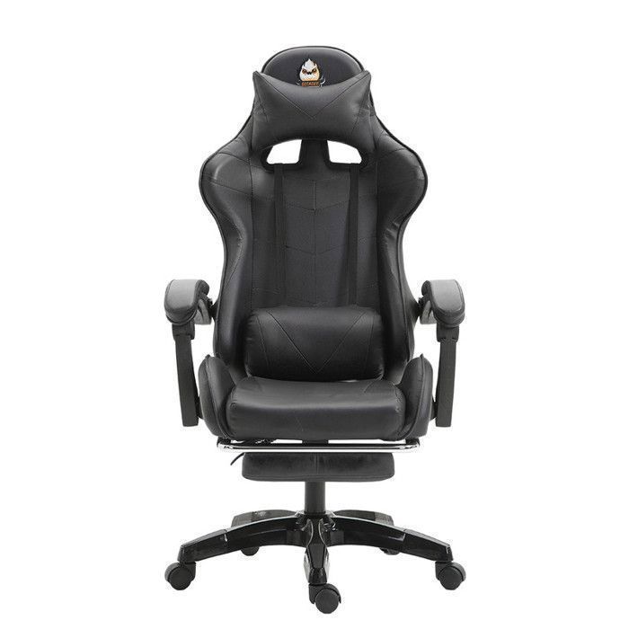 Chaise Gamer Ergonomique Support Lombaire Repose pieds Oreilles de Chat Coussin Tête Inclinaison Réglable - vue 3